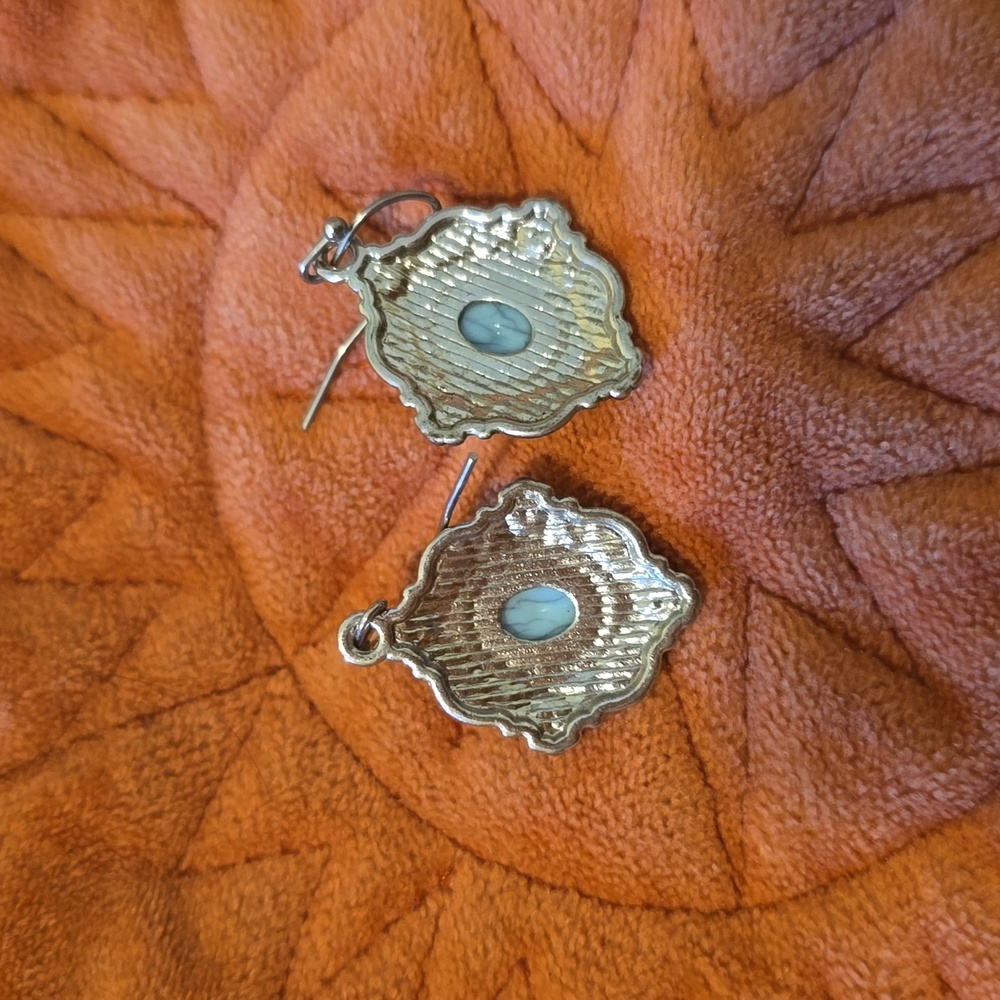 Stunning Larimar drop earrings - Picture 2 of 2